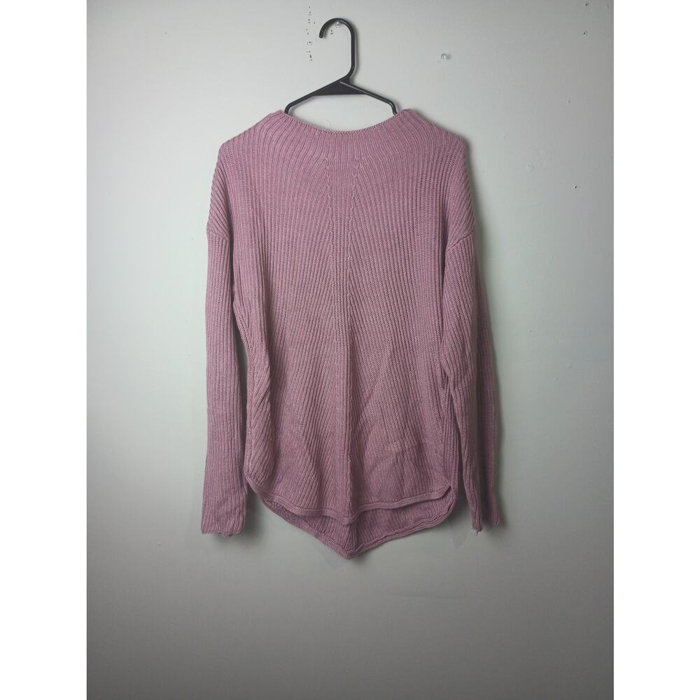 Black Tape Pink Blush Knit Sweater Mock‎ Neck Women's Size Medium Cozy Winter